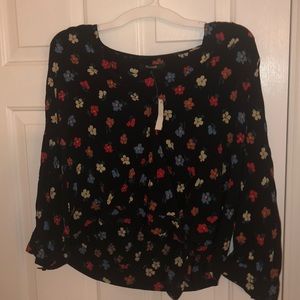 Madewell Floral Wrap Top BRAND NEW W TAGS